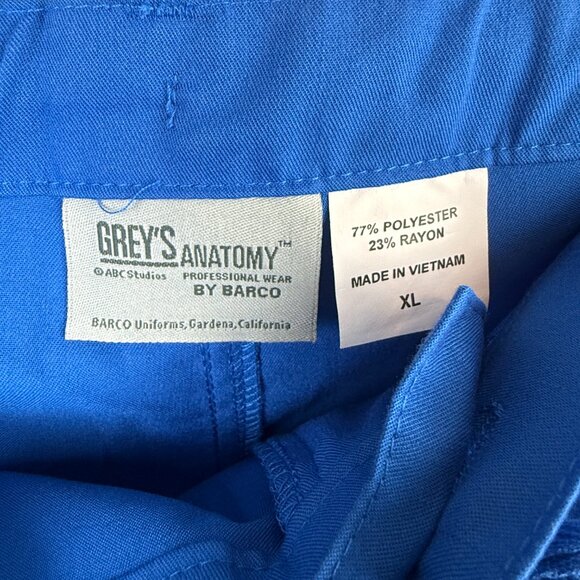 Grey's Anatomy by Barco Men's 6 Pkt Zip Fly Scrub Pant - Size XL - Picture 5 of 5